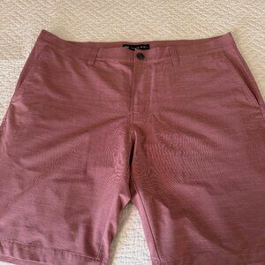 TravisMathew Red Golf Shorts – Size 38 – Good Condition